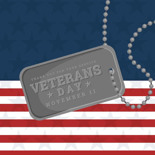 Free vector veterans day theme