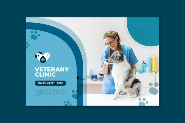 Veterinary banner template