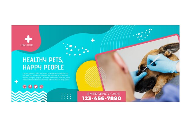 Veterinary banner template