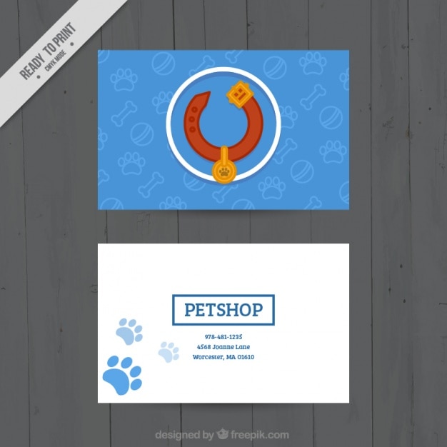 Free vector veterinary card template