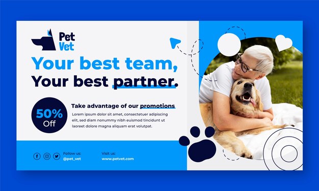 veterinary clinic social media promo template