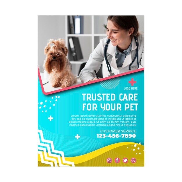 Veterinary flyer template