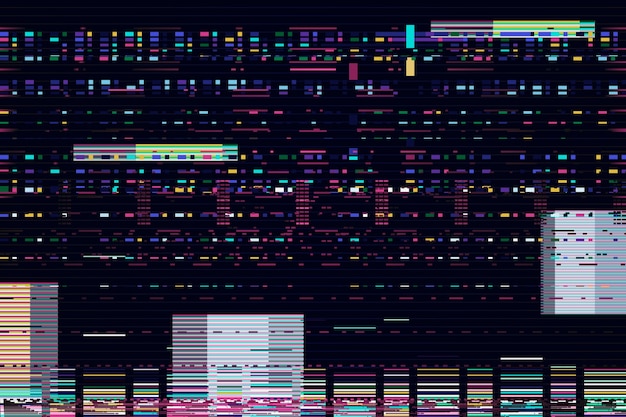 Free vector vhs effect background