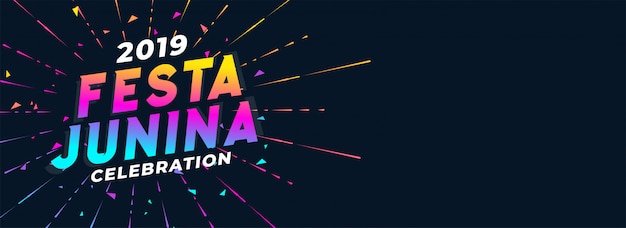 Free vector vibrant 2019 festa junina celebration