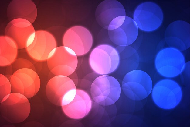 Vibrant bokeh shiny background with big circles shape