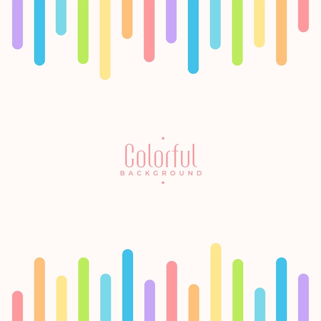 Free vector vibrant colors stripes background design