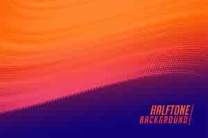 Free vector vibrant flowing halftone wave