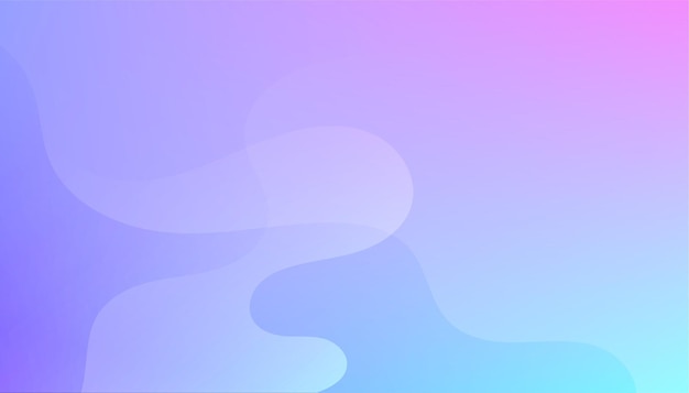 Free vector vibrant fluid gradient background with curvy shapes