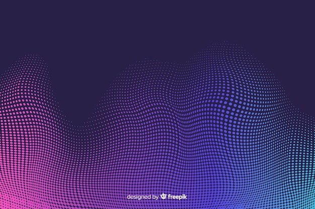 Free vector vibrant halftone effect colourful background