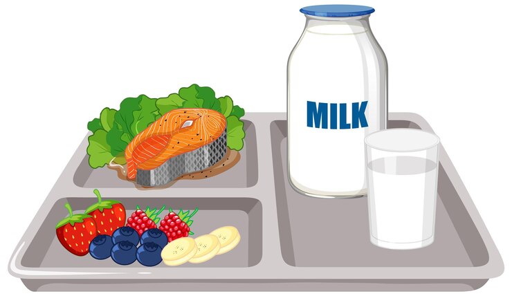 Free Vector vibrant healthy meal vector collection