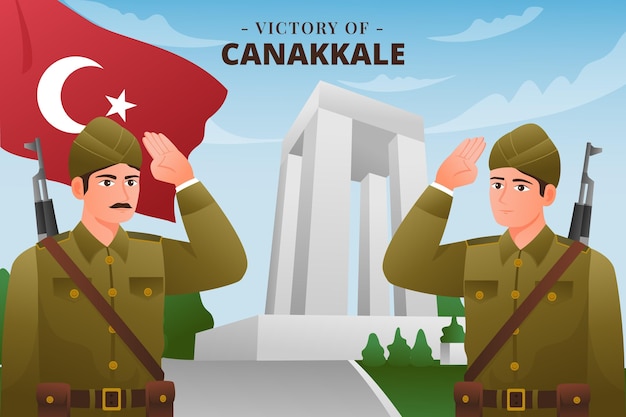 Canakkale 그라데이션 그림의 승리