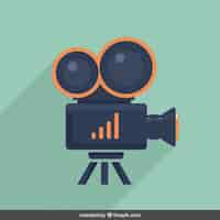 Free vector video camera illustration