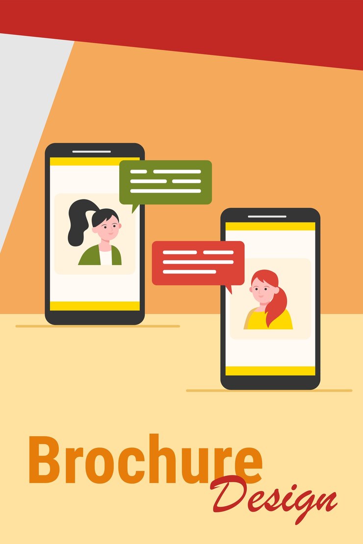 Free Vector video chat on phone. girls using smartphones for conference call flat vector illustration. online communication, internet technology concept 