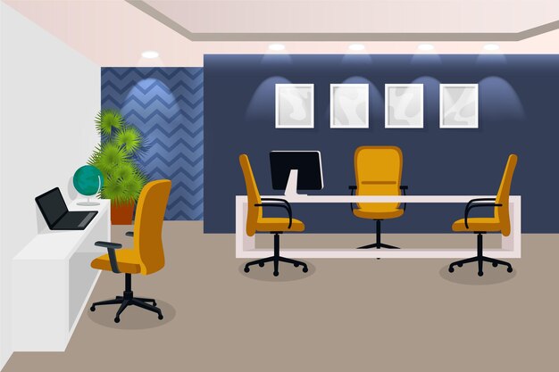 video conferencing office background