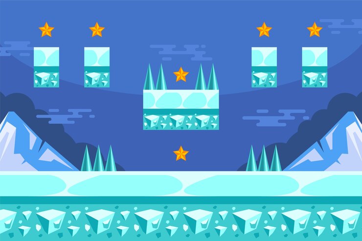 Free Vector video game background deisgn