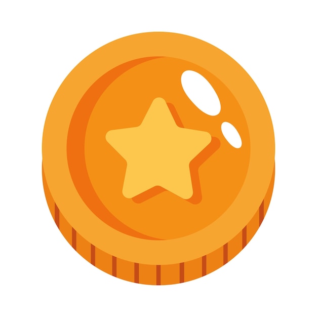 Free vector video game coin