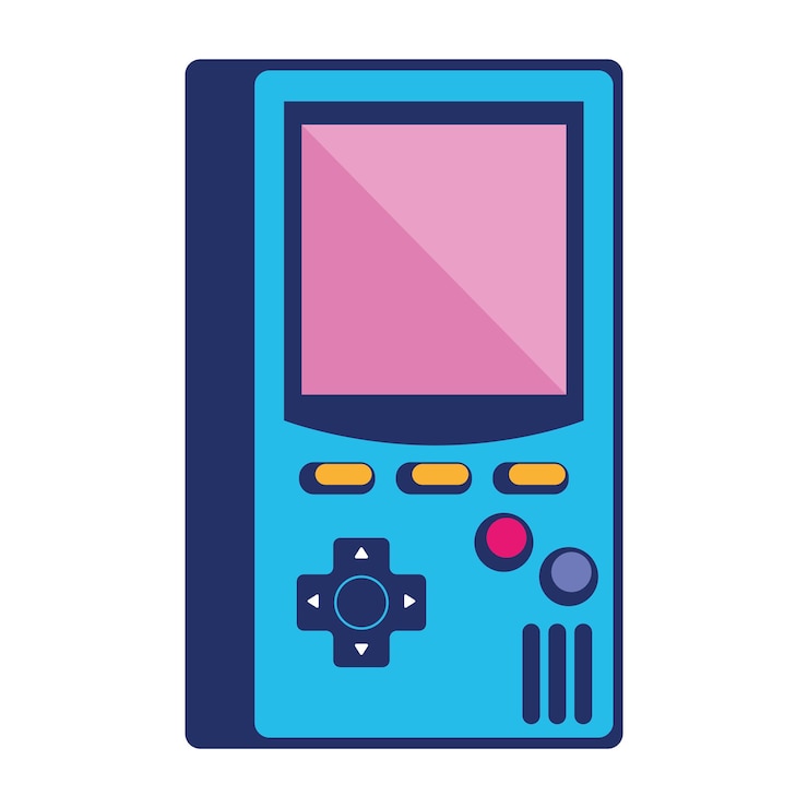 Free Vector video game console portable icon