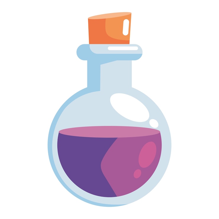 Free Vector video game item elixir