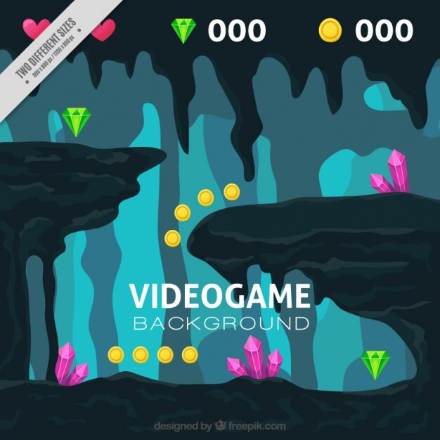 मुफ़्त वेक्टर video game screen background