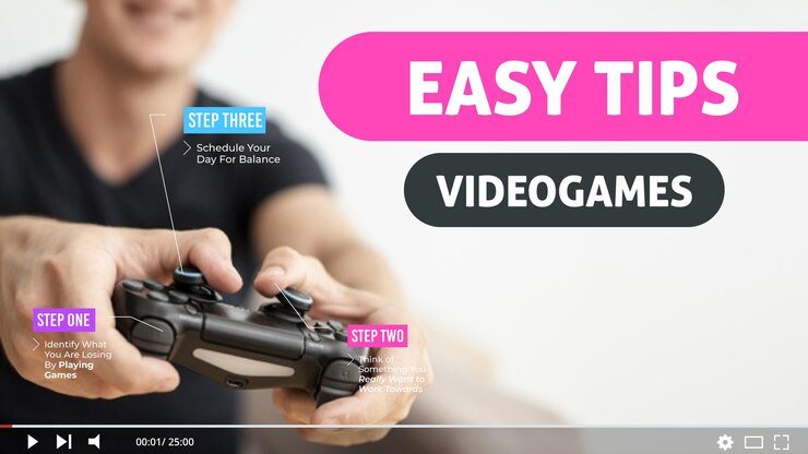 Free Vector video games vlogger youtube thumbnail template