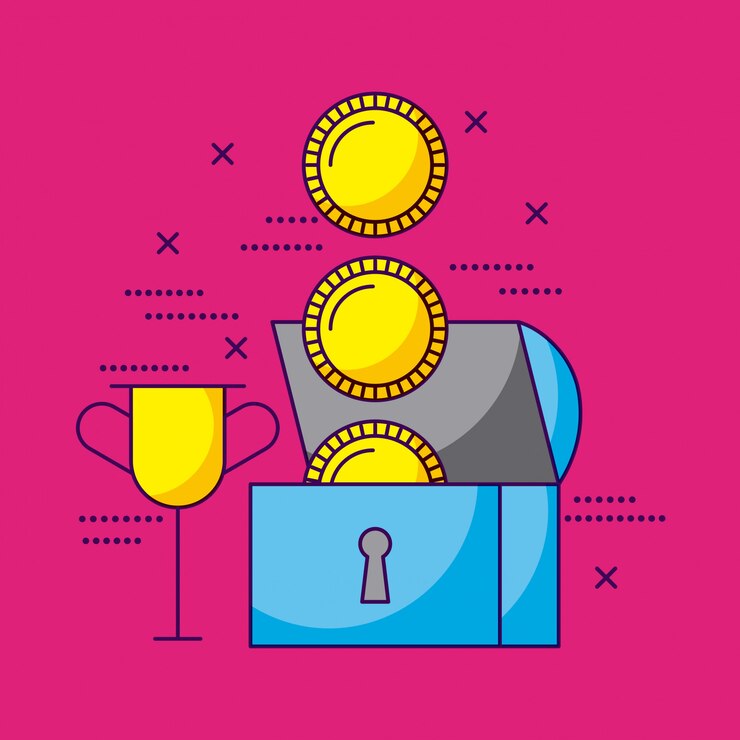 Free Vector video games with coins