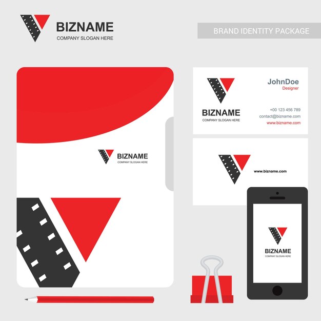 Video logo and business card