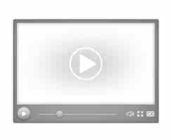 Free vector video player for web