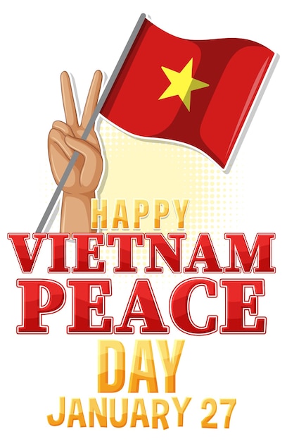 Free vector vietnam peace day banner