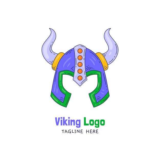 Viking  logo design template