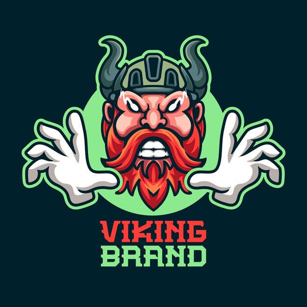 Viking Mascot Logo template