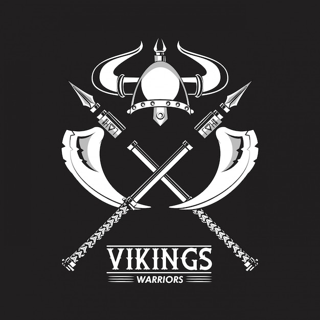 Vikings warriors printed tshirt 