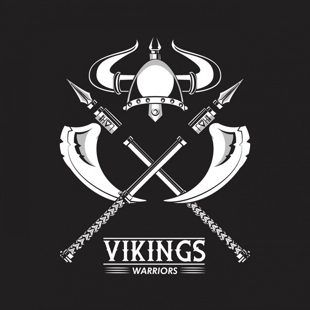 Vikings warriors printed tshirt 