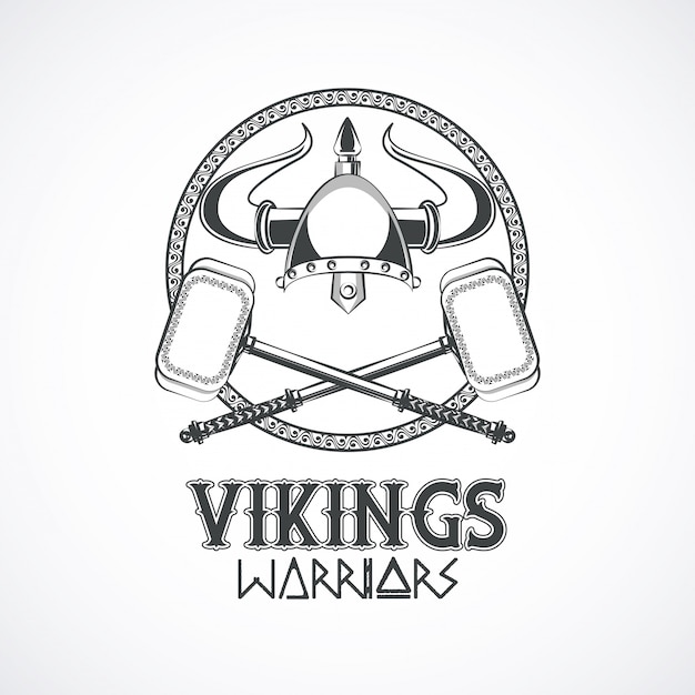 Vikings warriors printed tshirt 