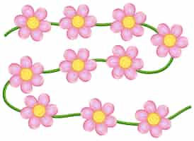 Free vector vine flowers