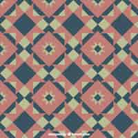 Free vector vintage abstract shapes tile pattern