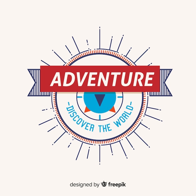 Vintage adventure logo template