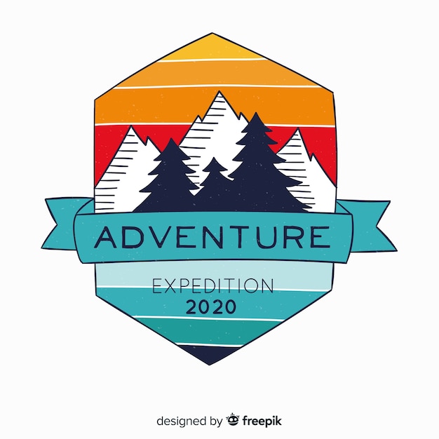 Free vector vintage adventure logo