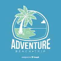 Free vector vintage adventure logo