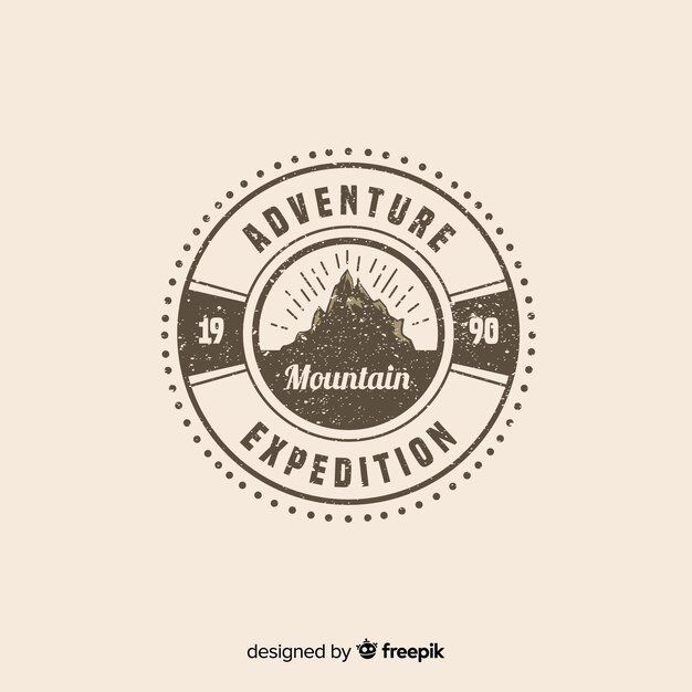 Free vector vintage adventure logo