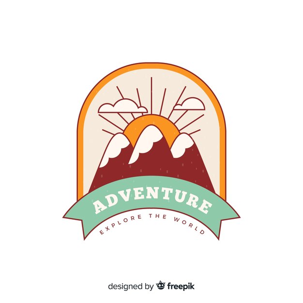 Vintage adventure logo
