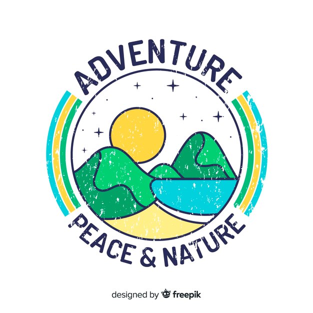 Vintage adventure logo