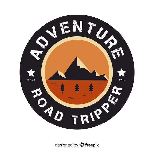 Free vector vintage adventure logo