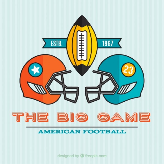 Vintage american football background