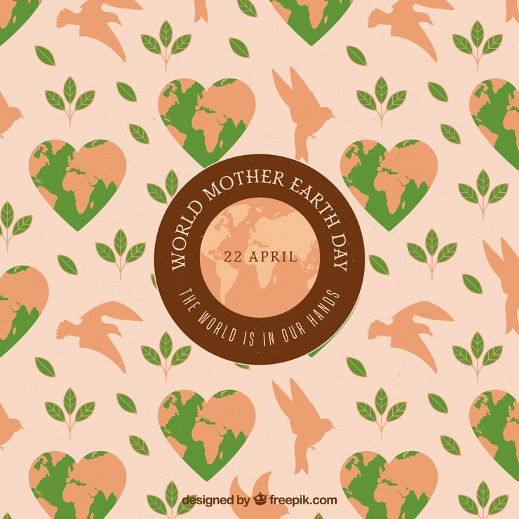 मुफ़्त वेक्टर vintage background for the international earth day