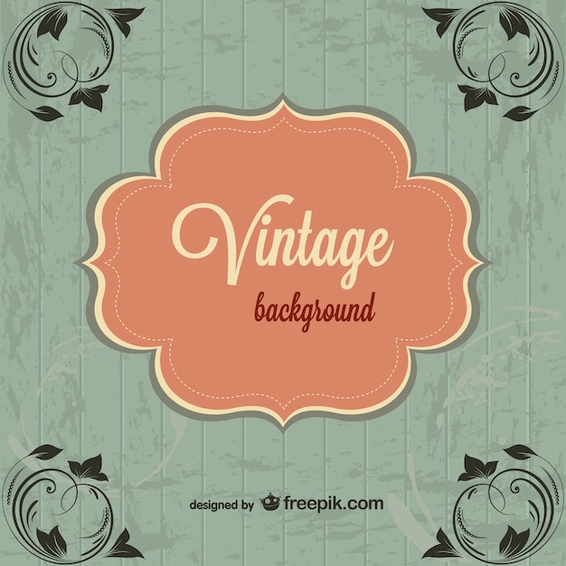 Vettore gratuito modello vintage background