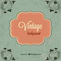 Vettore gratuito modello vintage background