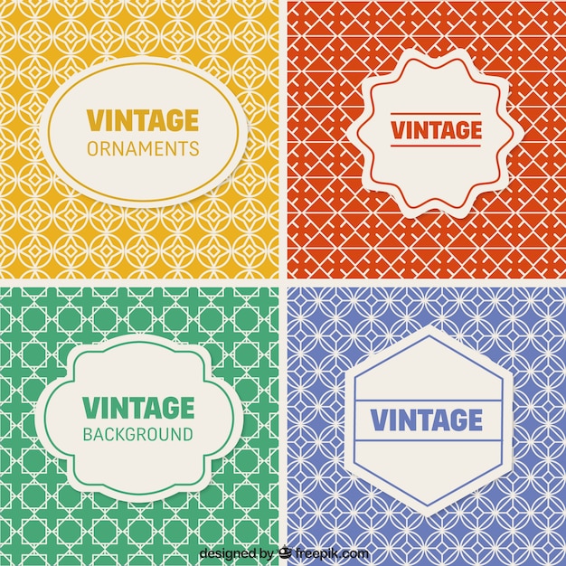 Vintage backgrounds collection
