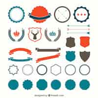 Free vector vintage badges collection