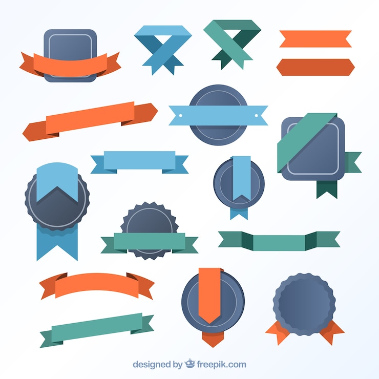 Free Vector vintage badges collection