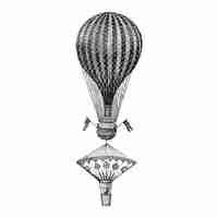 Free vector vintage balloon illustration